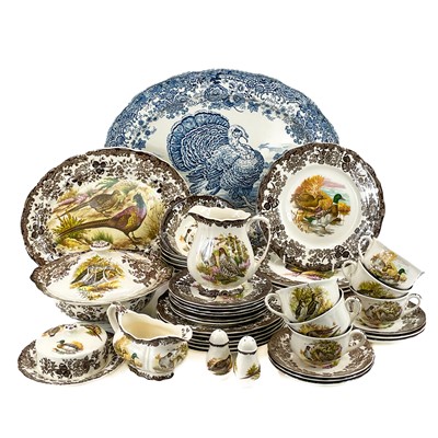 Lot 896 - Worcester Palissy Service and an associated meat platter.