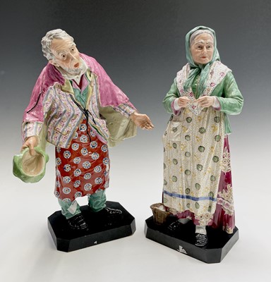 Lot 948 - A remarkable pair of 19th century porcelain...