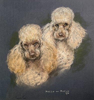 Lot 1226 - Marjorie COX (1915-2003) Standard Poodles...