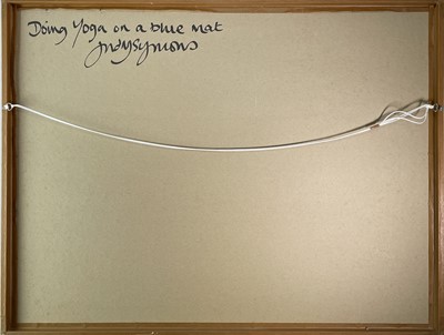 Lot 283 - Judy SYMONS (XX-XXI) Doing Yoga on a Blue Mat...