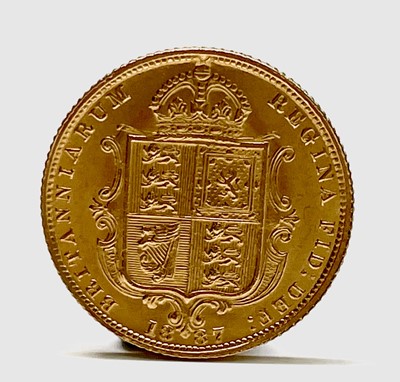 Lot 20A - Great Britain Gold Half Sovereign 1887 Queen...