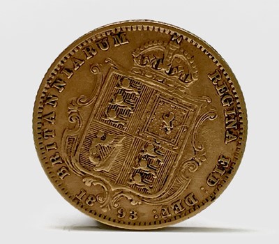 Lot 20B - Great Britain Gold Half Sovereign1893 Queen...