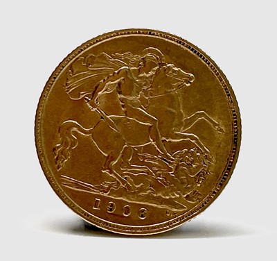 Lot 20D - Great Britain Gold Half Sovereign 1906 King...