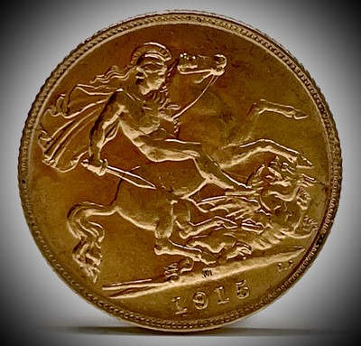 Lot 20F - Great Britain Gold Half Sovereign 1915 King...