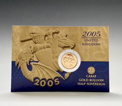 Lot 20G - Great Britain Gold Half Sovereign 2005 Queen...
