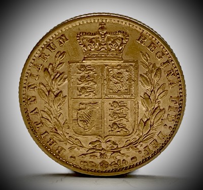 Lot 21J - Great Britain Gold Sovereign 1865 Die no.23...