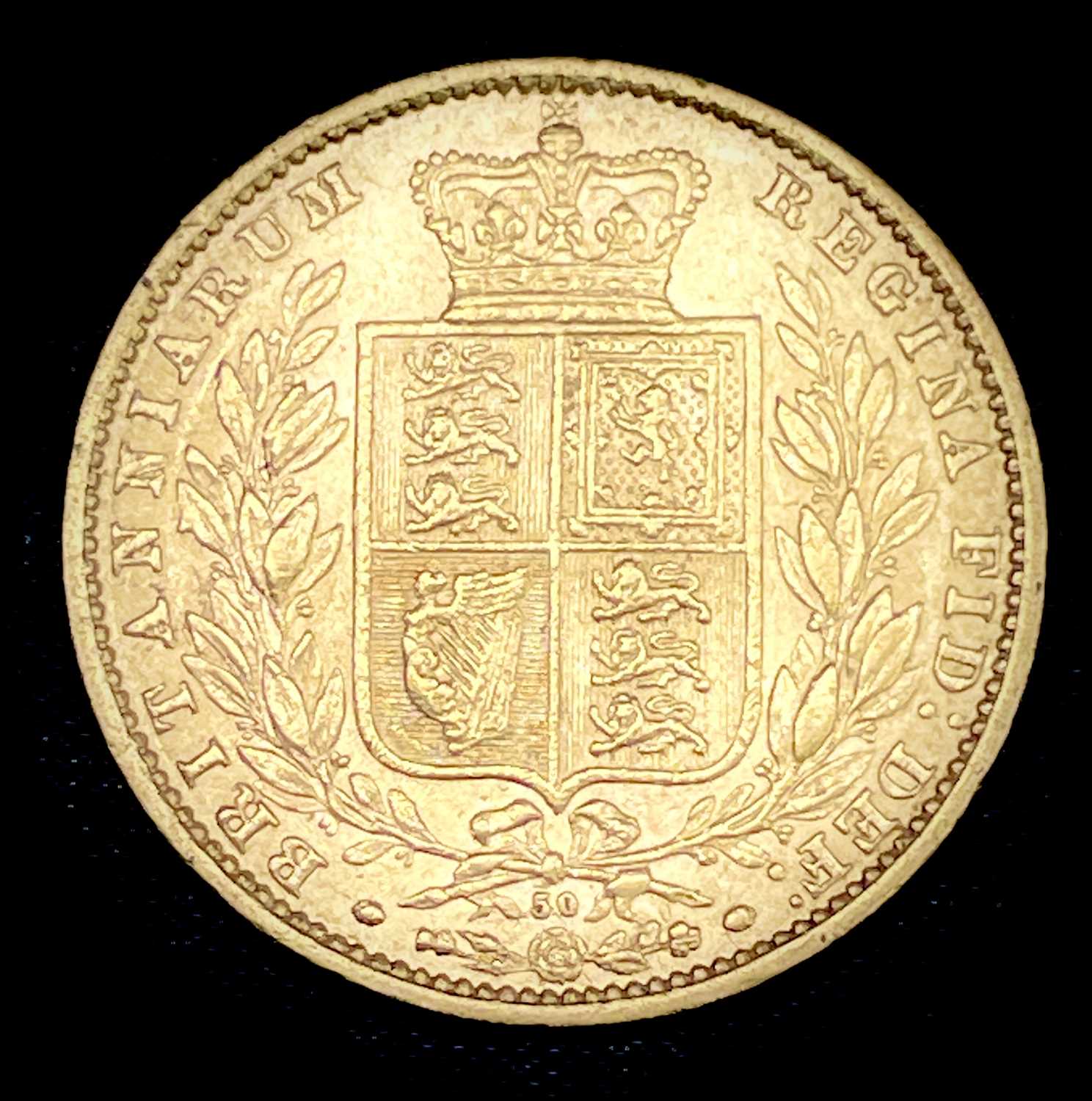 Lot 21 - Great Britain Gold Sovereign 1866 Die no.50...
