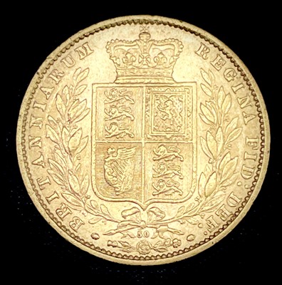 Lot 21K - Great Britain Gold Sovereign 1866 Die no.50...
