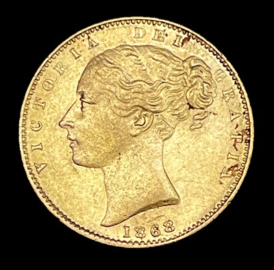 Lot 21 - Great Britain Gold Sovereign 1868 Die no.37...