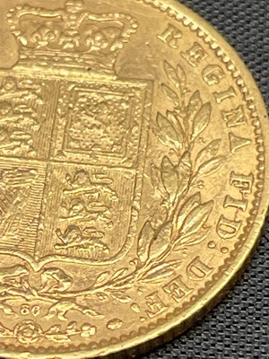 Lot 21 - Great Britain Gold Sovereign 1869 Die no.60....