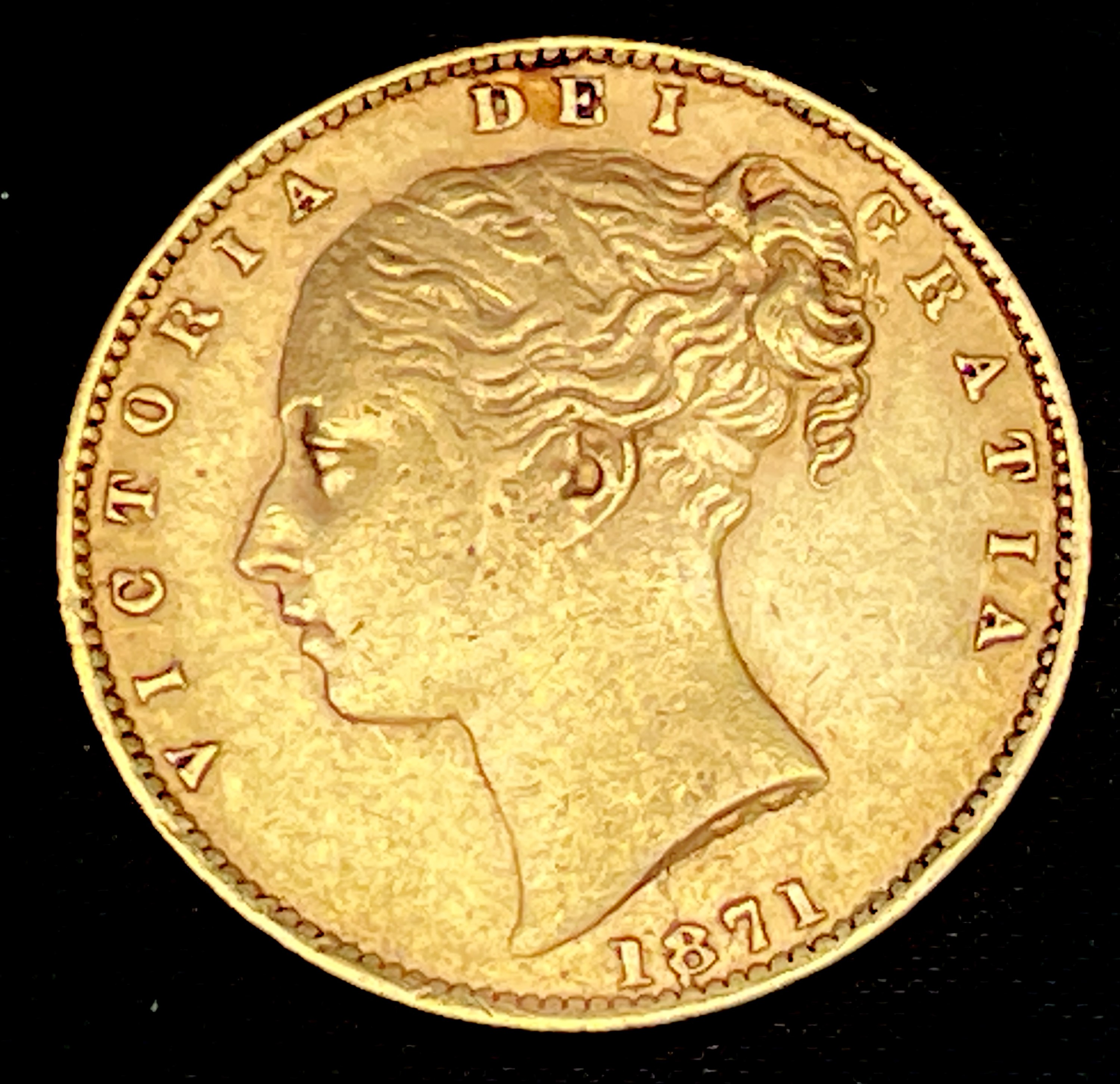 Lot 21 - Great Britain Gold Sovereign 1871 Die no.2