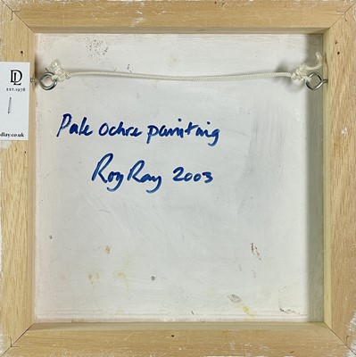 Lot 242 - Roy RAY (1936) Pale Ochre Painting Mixed media...