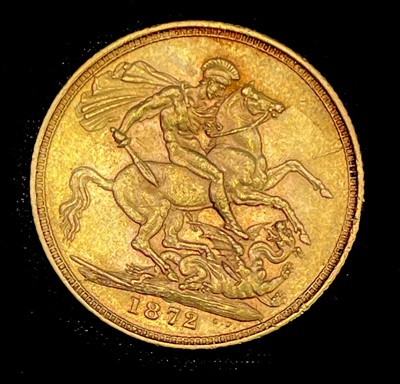 Lot 21T - Great Britain Gold Sovereign 1872 George & Dragon