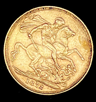 Lot 21V - Great Britain Gold Sovereign 1872 George & Dragon