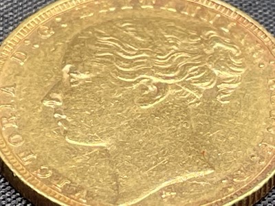 Lot 21 - Great Britain Gold Sovereign 1879 George &...