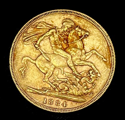 Lot 22A - Great Britain Gold Sovereign 1884 George & Dragon