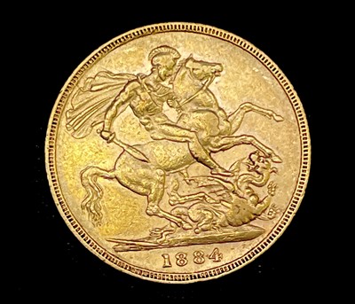 Lot 22B - Great Britain Gold Sovereign 1884 George & Dragon