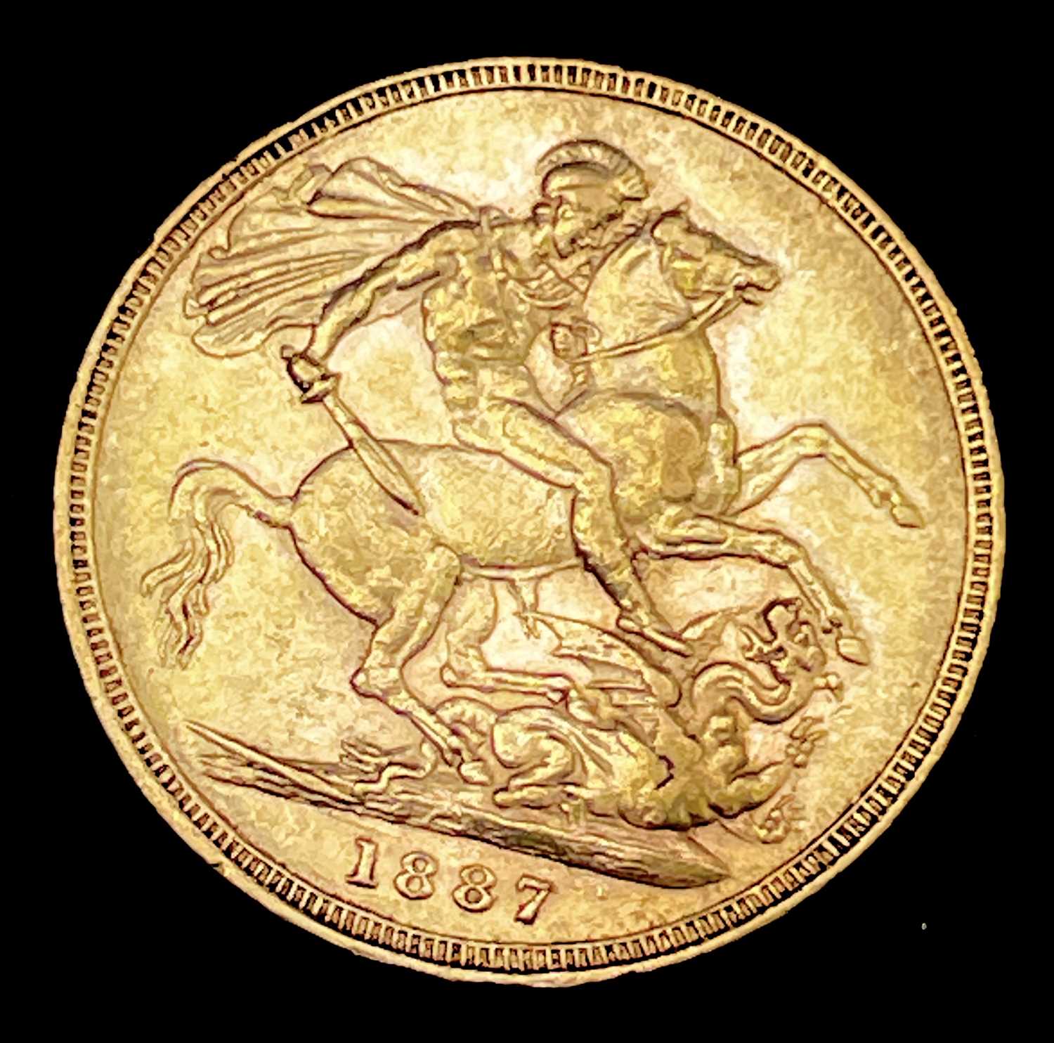 Lot 22 - Great Britain Gold Sovereign 1887 Melbourne...