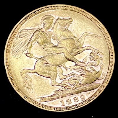 Lot 22 - Great Britain Gold Sovereign 1889 Jubilee Head...