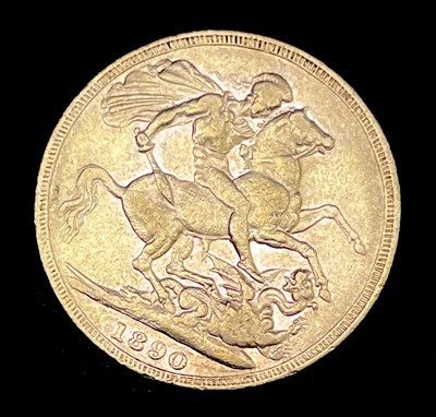 Lot 22J - Great Britain Gold Sovereign 1890 Jubliee Head