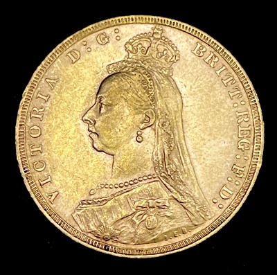 Lot 22 - Great Britain Gold Sovereign 1891 EF Jubilee Head