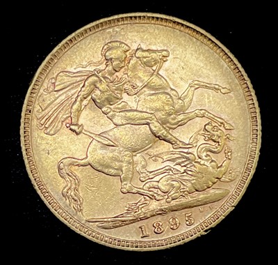Lot 22O - Great Britain Gold Sovereign 1895 Veiled Head