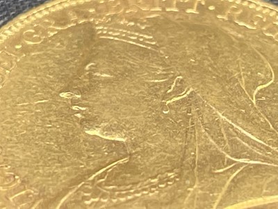 Lot 22 - Great Britain Gold Sovereign 1899 Veiled Head....