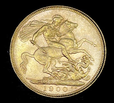 Lot 22R - Great Britain Gold Sovereign 1900 Veiled Head....