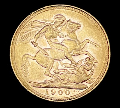 Lot 22S - Great Britain Gold Sovereign 1900 Veiled Head