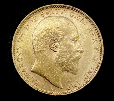 Lot 22W - Great Britain Gold Sovereign 1908 NEF Edward...