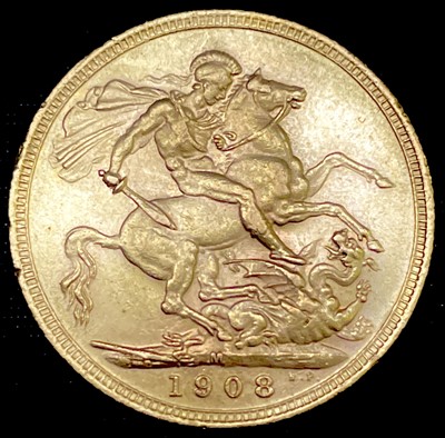 Lot 22 - Great Britain Gold Sovereign 1908 NEF Edward...