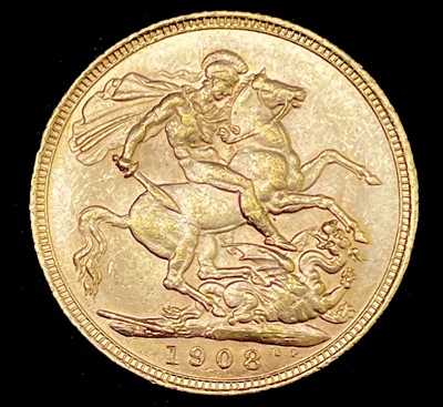 Lot 22 - Great Britain Gold Sovereign 1908 NEF Edward...