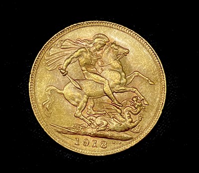 Lot 23K - Great Britain Gold Sovereign 1918 (mark to...