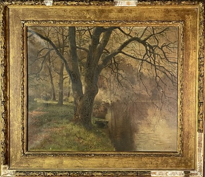 Lot 328 - Arthur Bevan COLLIER (1832-1908) River Scene...