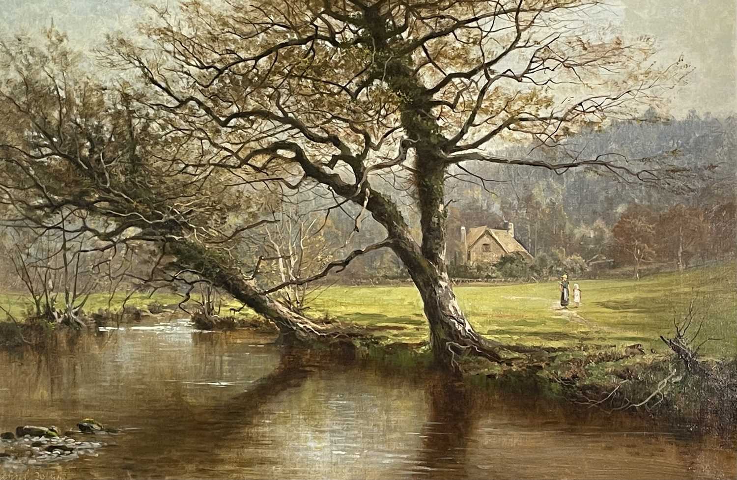 Lot 398 - Arthur Bevan COLLIER (1832-1908) On the River...