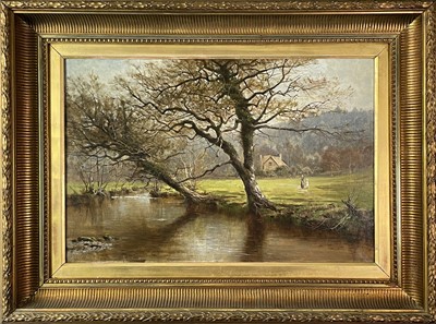 Lot 398 - Arthur Bevan COLLIER (1832-1908) On the River...