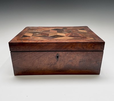 Lot 1 - A rare Jamaican specimen wood workbox, by...