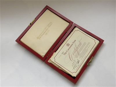 Lot 2643 - A set of seven gold plated silver coronation...