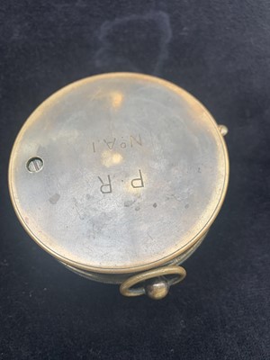 Lot 40 - A Stanley brass cased pocket compensated...
