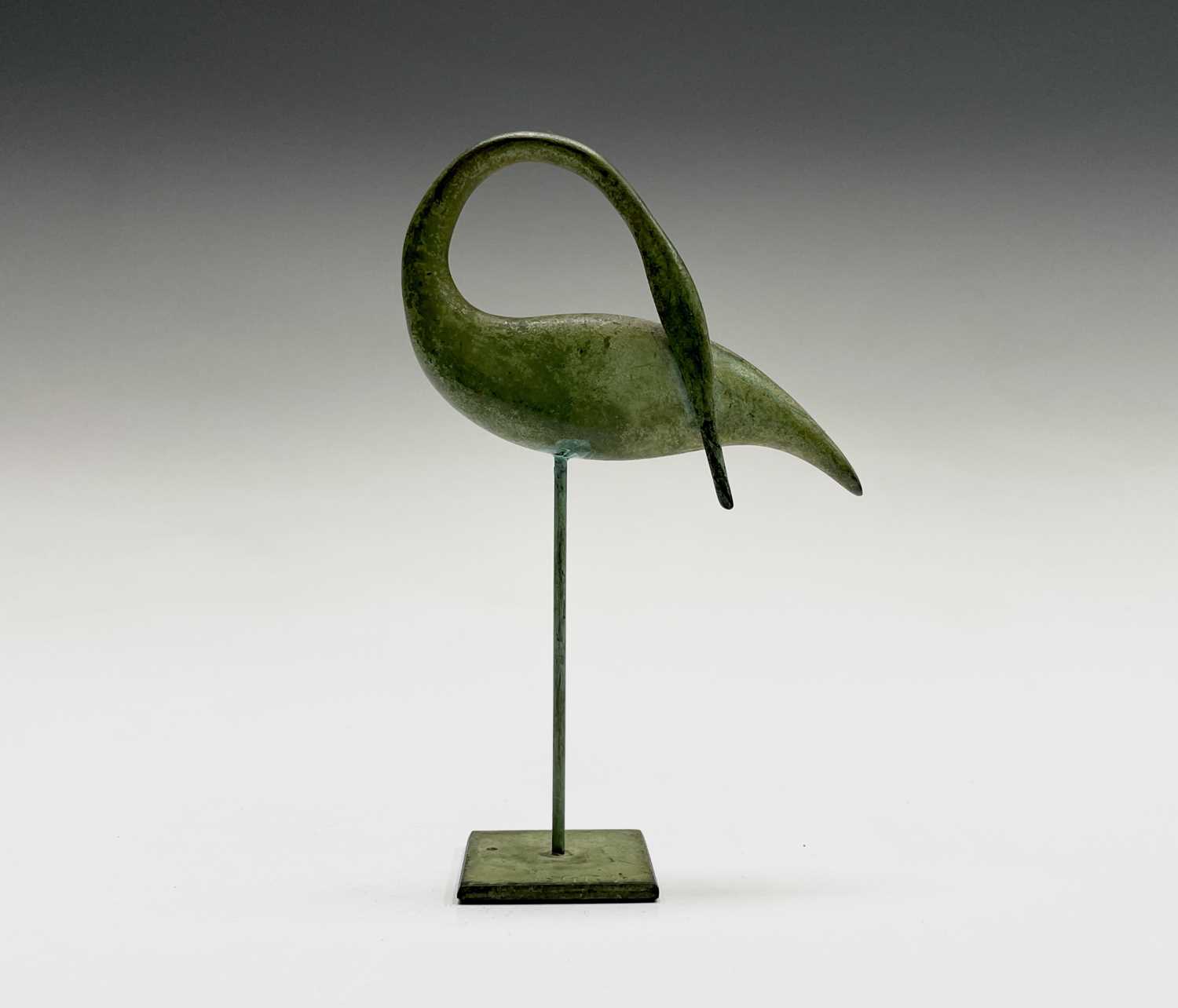 Lot 1312 - Guy TAPLIN (1939) Bronze Egret Initialled and...