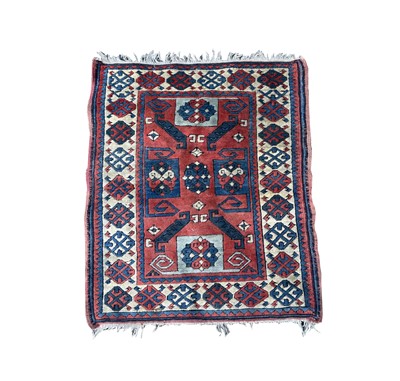 Lot 1204 - A Turkish rug, of Caucasian design, mid 20th...