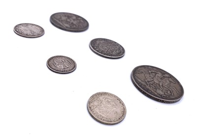 Lot 13 - Great Britain etc, silver coins Lot comprises...