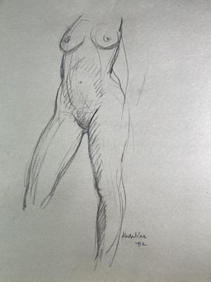 Lot 1022 - Alec WILES (1924) Twelve Nude drawings and two...
