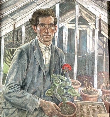 Lot 1001 - Alec WILES (1924) The Gardener Oil on board...