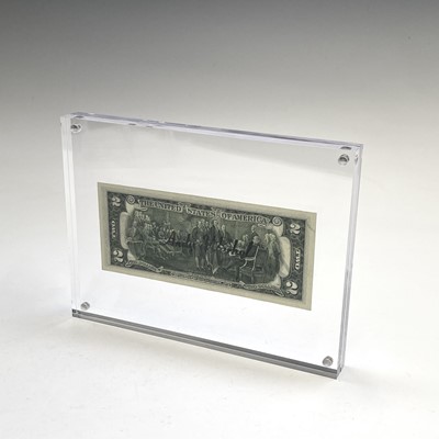 Lot 1219 - After Andy Warhol, a two-dollar banknote,...
