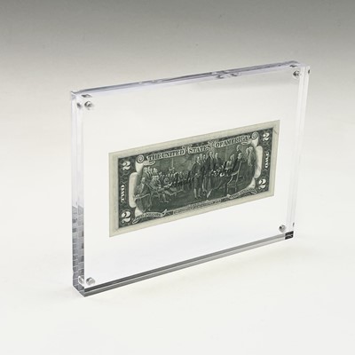 Lot 1219 - After Andy Warhol, a two-dollar banknote,...
