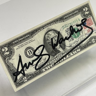 Lot 1219 - After Andy Warhol, a two-dollar banknote,...