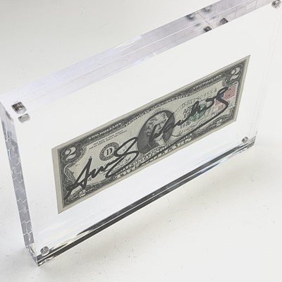 Lot 1219 - After Andy Warhol, a two-dollar banknote,...