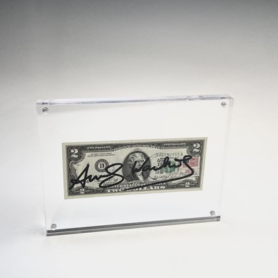 Lot 1219 - After Andy Warhol, a two-dollar banknote,...