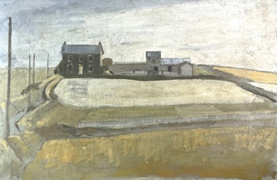Lot 1034 - Alec WILES (1924) Cornish Farm Oil on board...